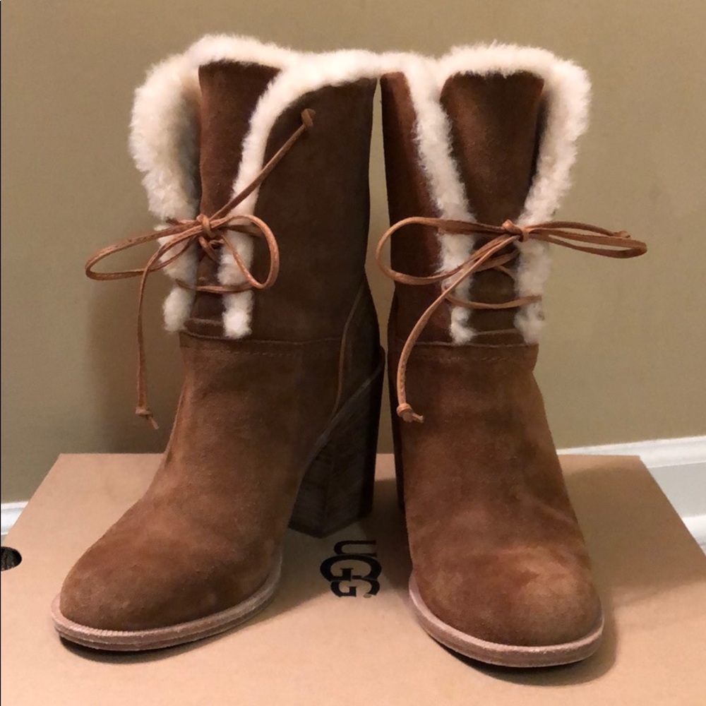 UGG Jerene suede chestnut boots